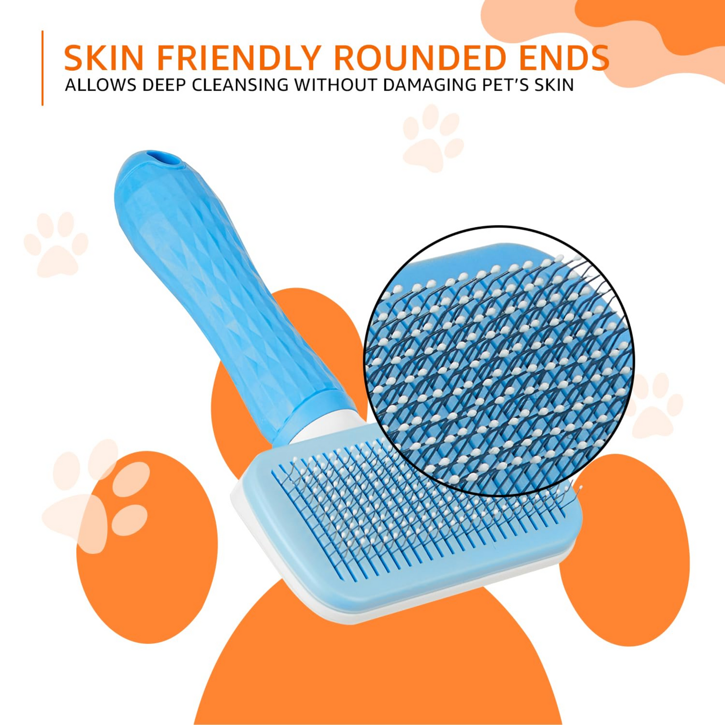 Petblush Rectangle Slicker Brush For Dogs and Cats