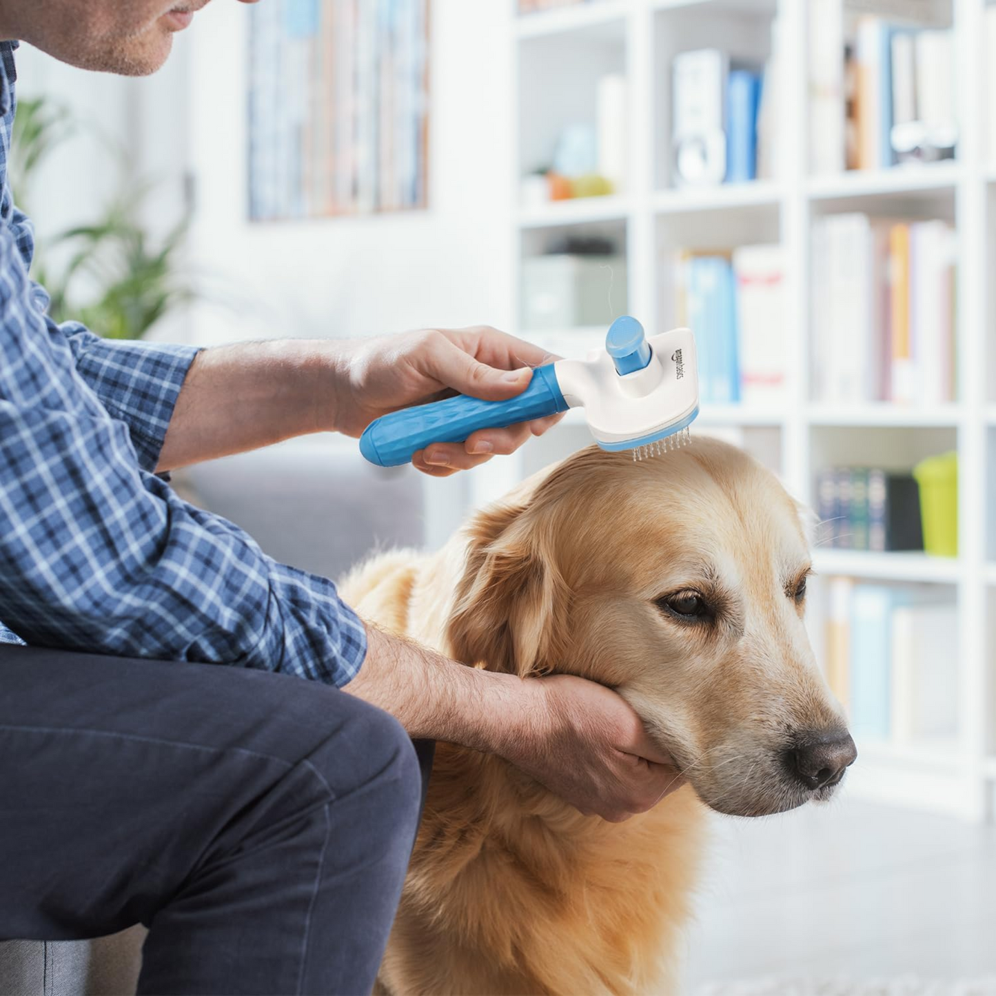 Petblush Rectangle Slicker Brush For Dogs and Cats