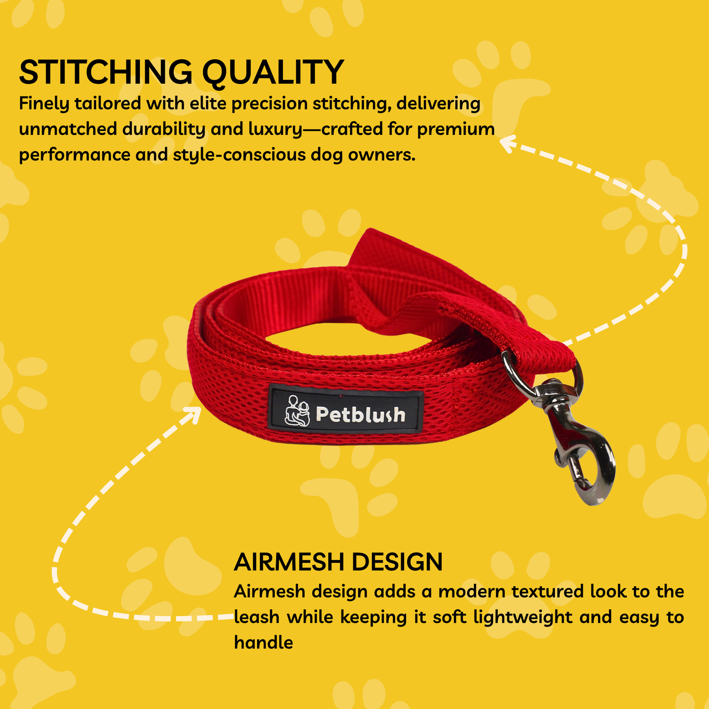 Petblush Airmesh Leash for Dogs