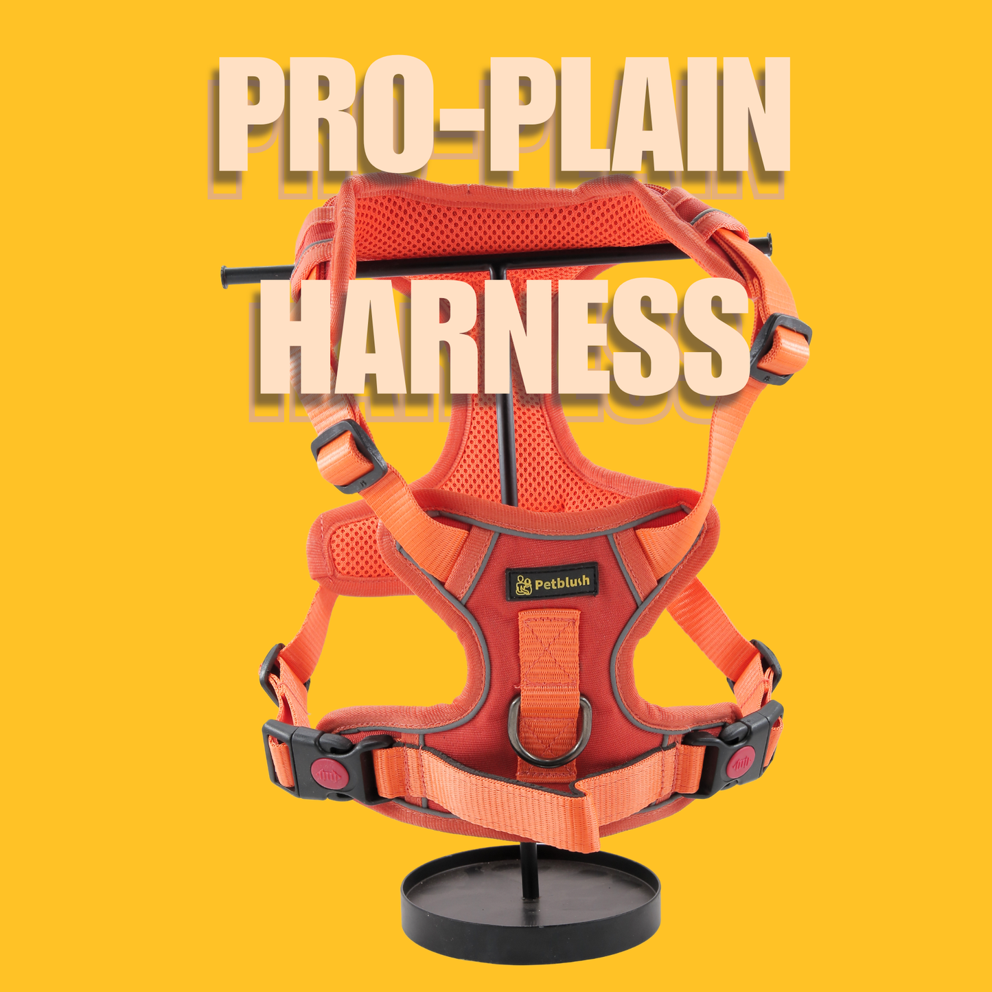 Petblush Pro Double Side Plain Harness For Dogs