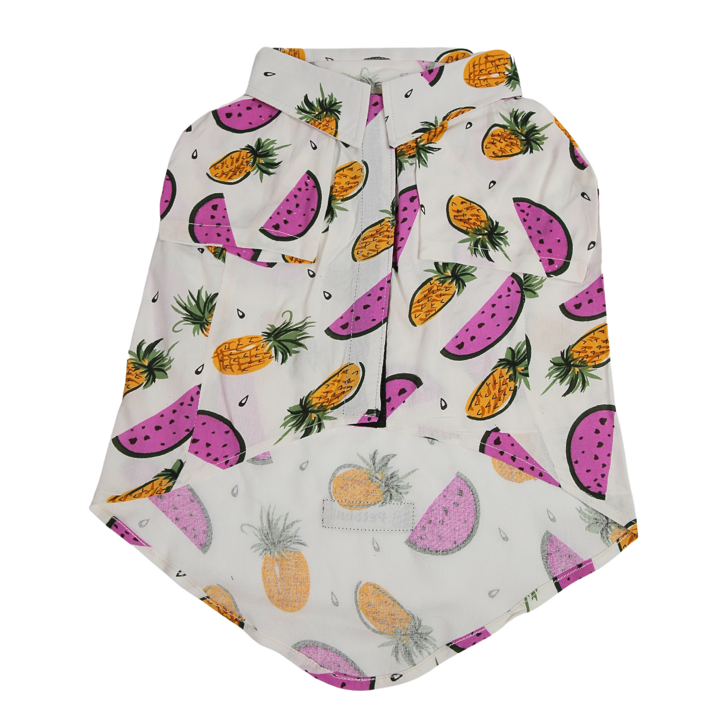 Petblush Watermelon & Pineapple Print Shirt