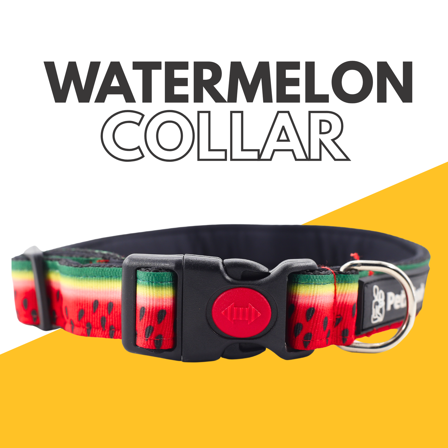 Petblush Watermelon Print Padded Collar