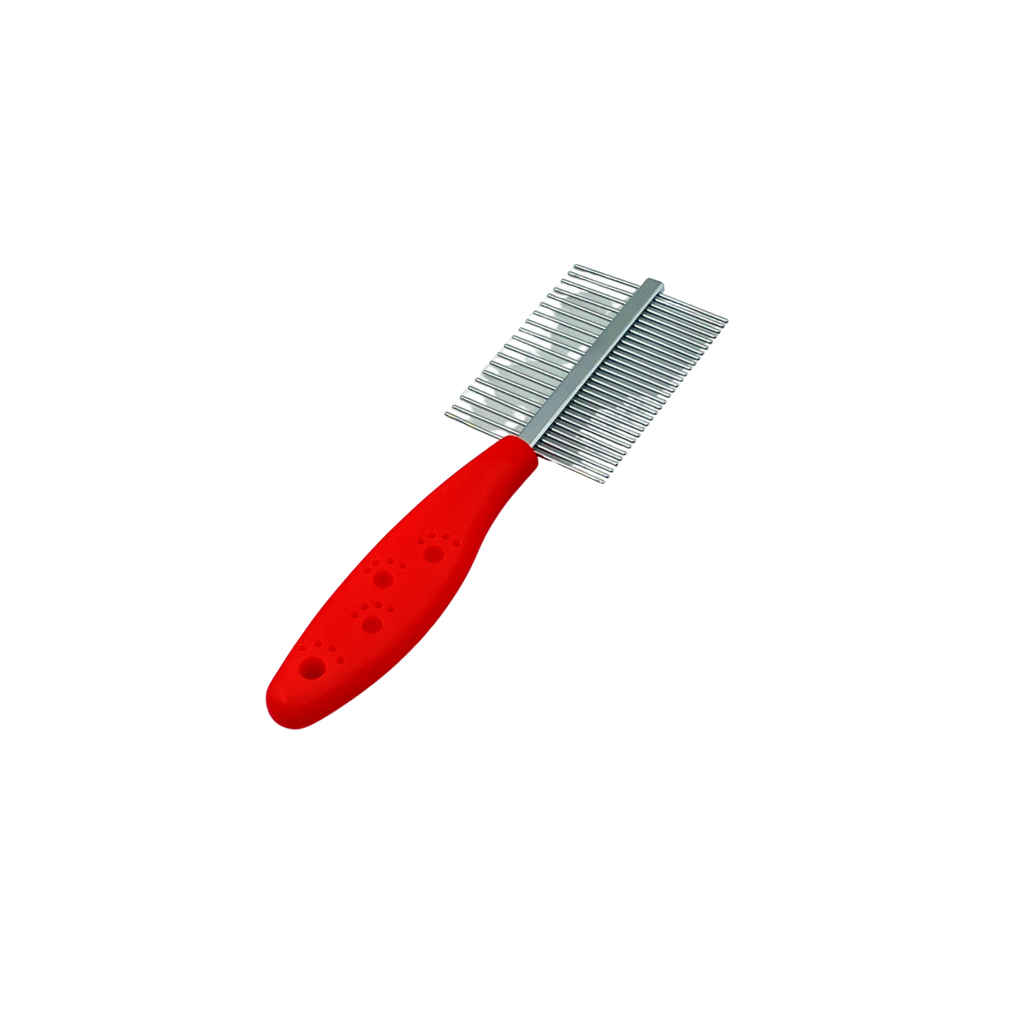 Petblush Double Side Paw Print Grip Comb For Dogs and Cats