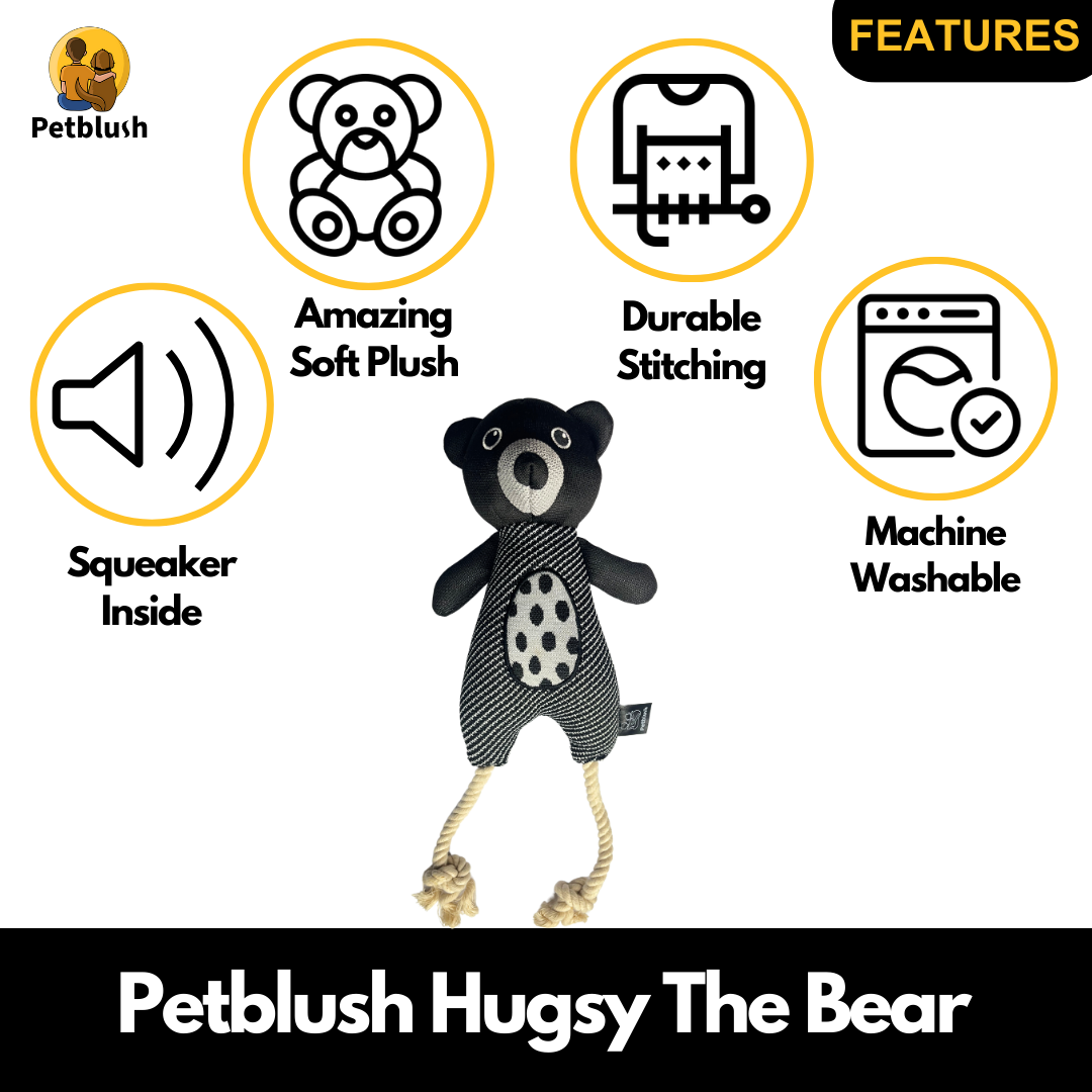 Petblush Hugsy The Bear Plush Toy for Dogs