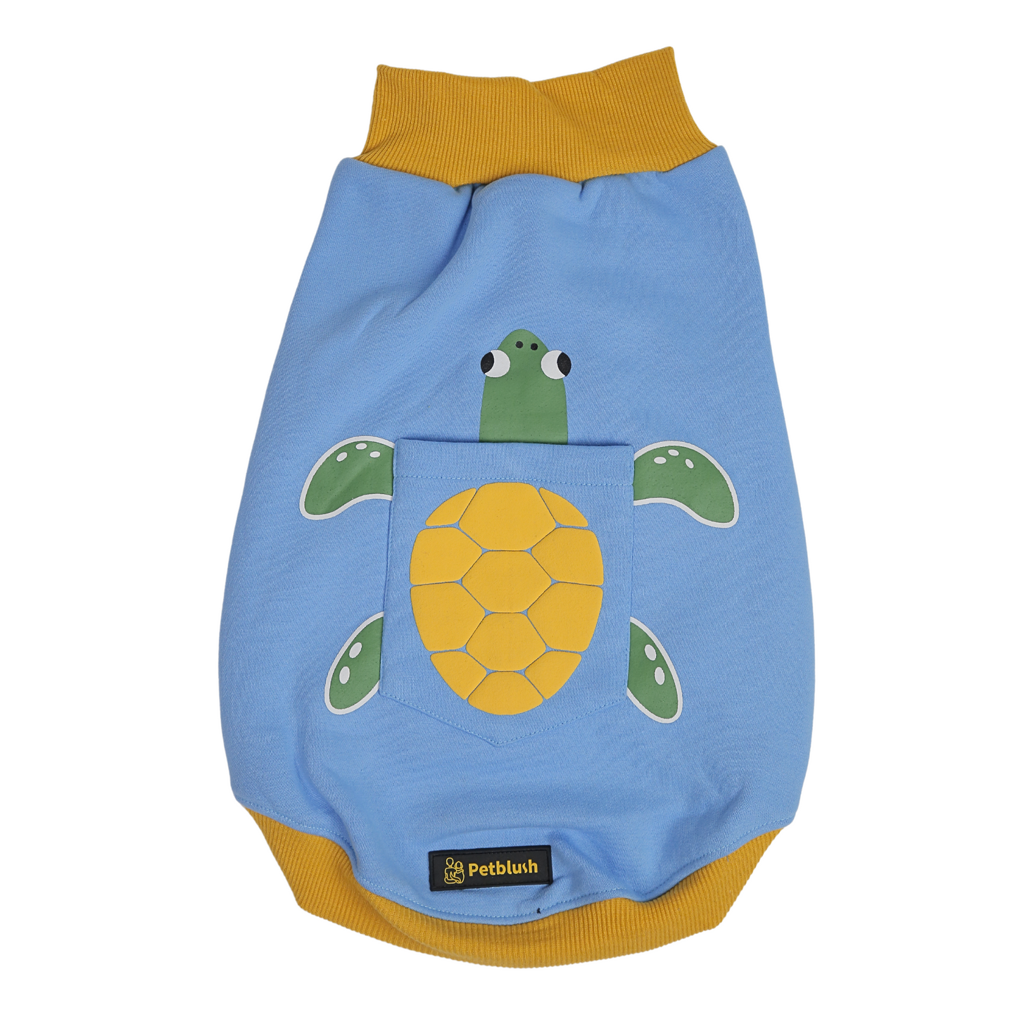 Petblush 3D Turtle Pocket Sweatshirt For Dogs
