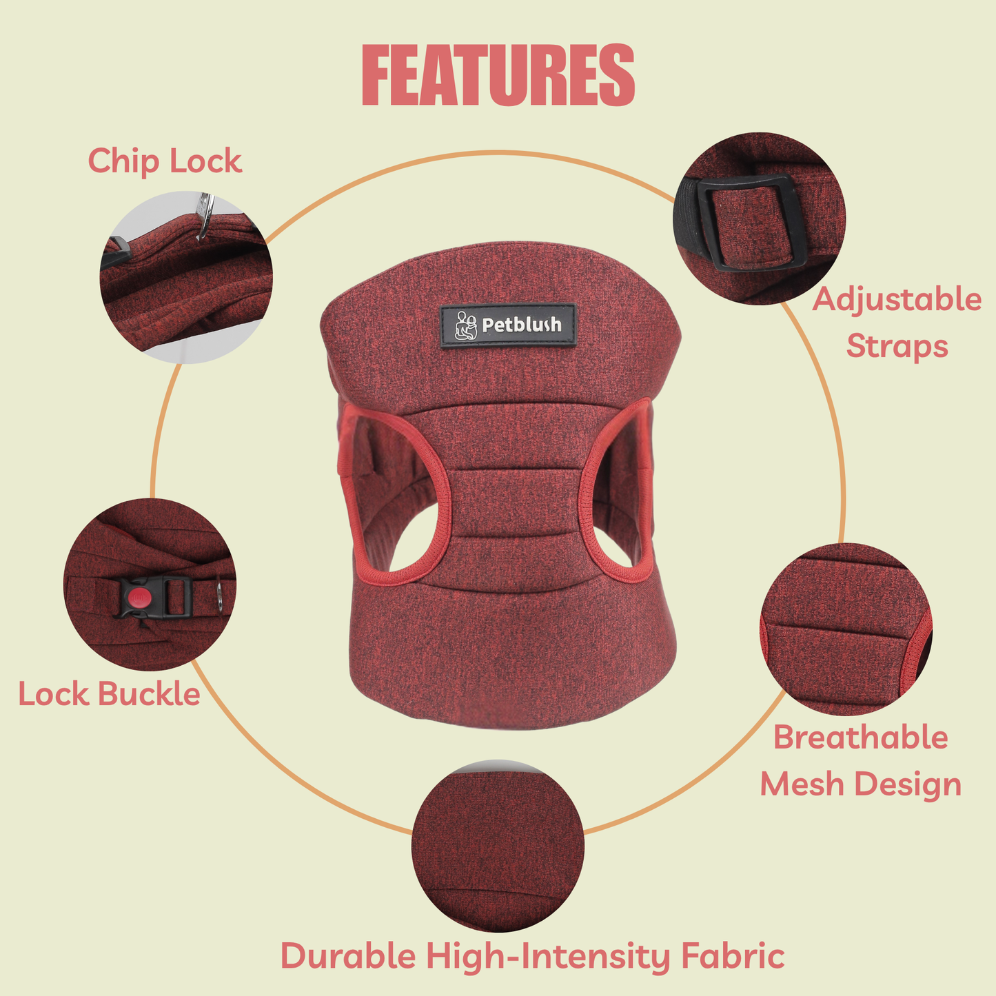 Petblush Hypoallergenic Harness