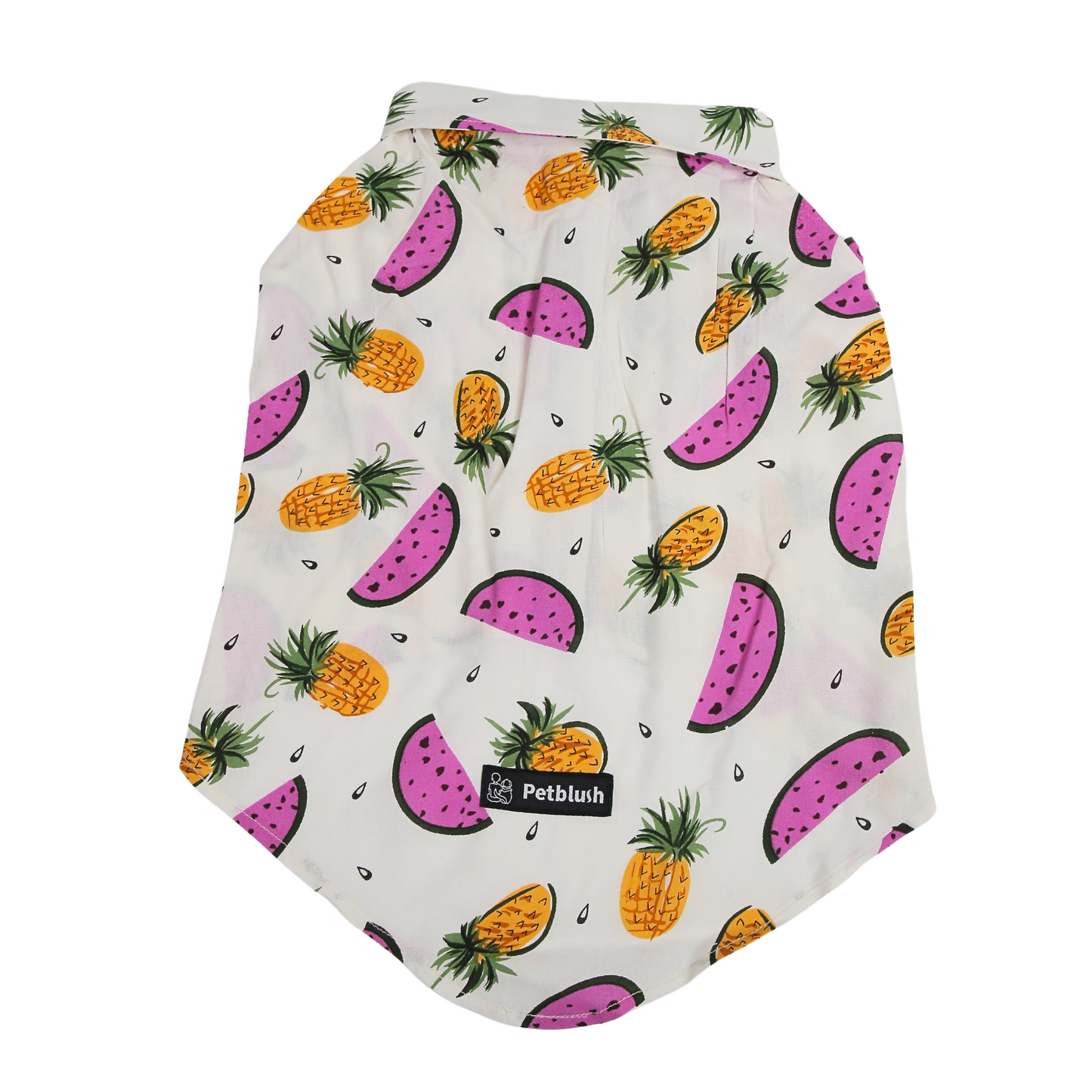 Petblush Watermelon & Pineapple Print Shirt