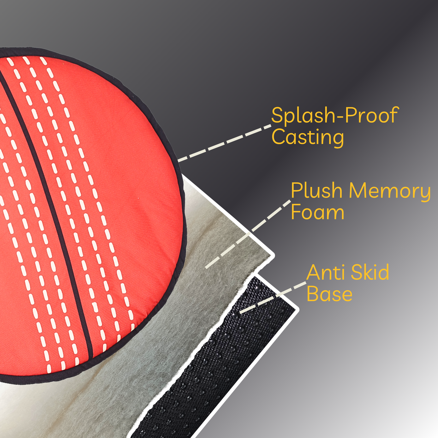 Petblush Cricket Ball Shaped Mat For Dogs and Cats