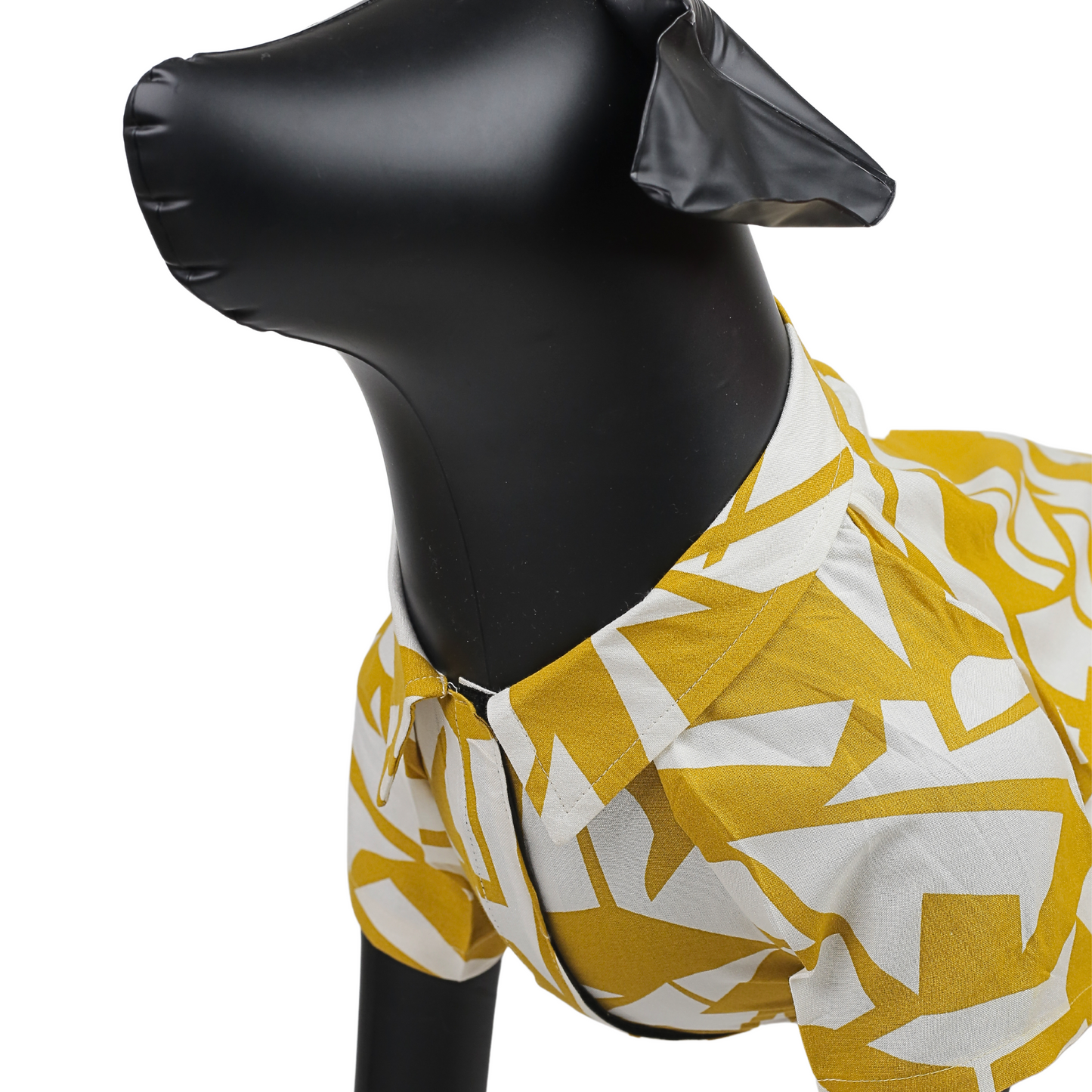 Petblush Mustard Abstract Print Shirt