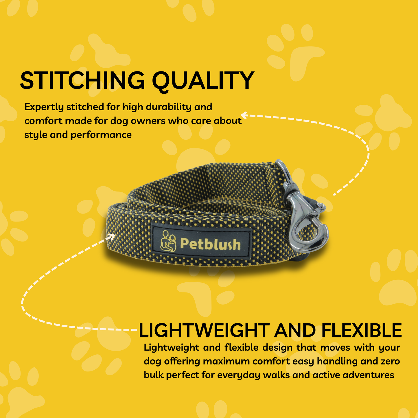 Petblush Dotted Padded Handle Leash