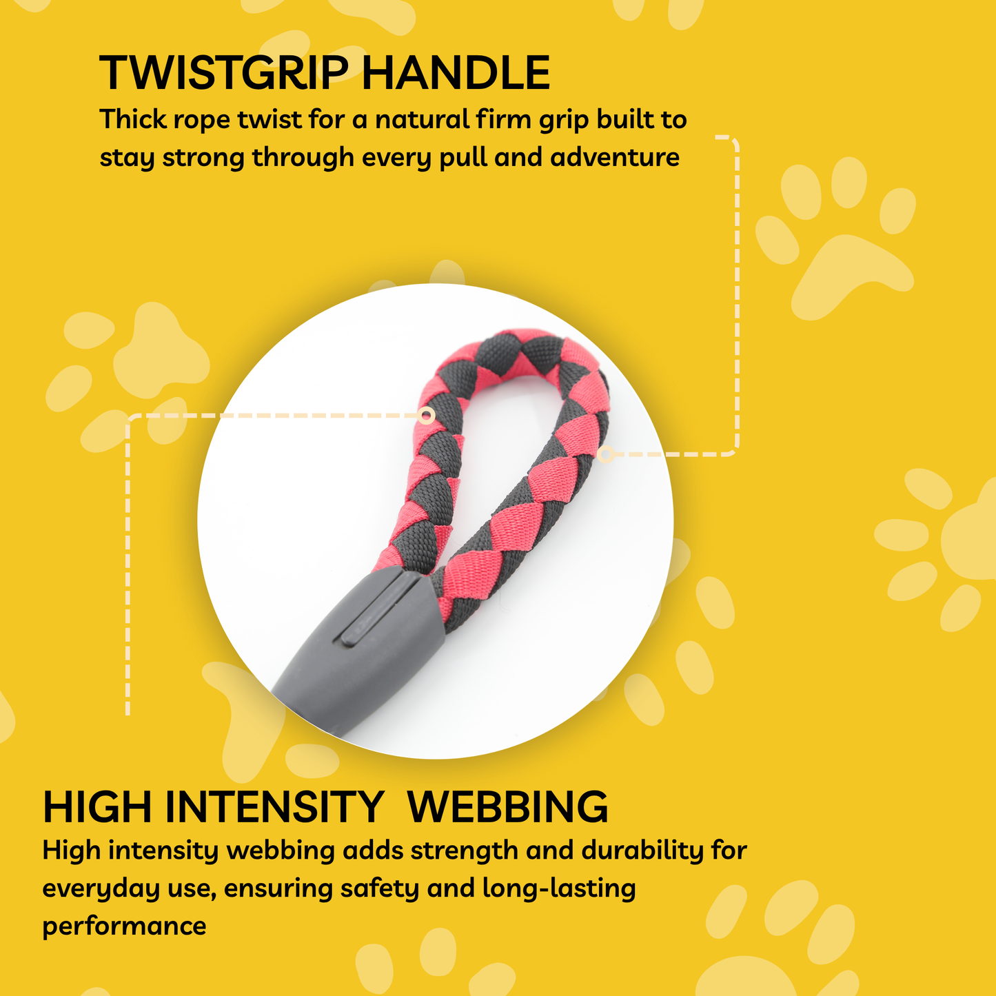 Petblush Imported Twisted Rope Leash