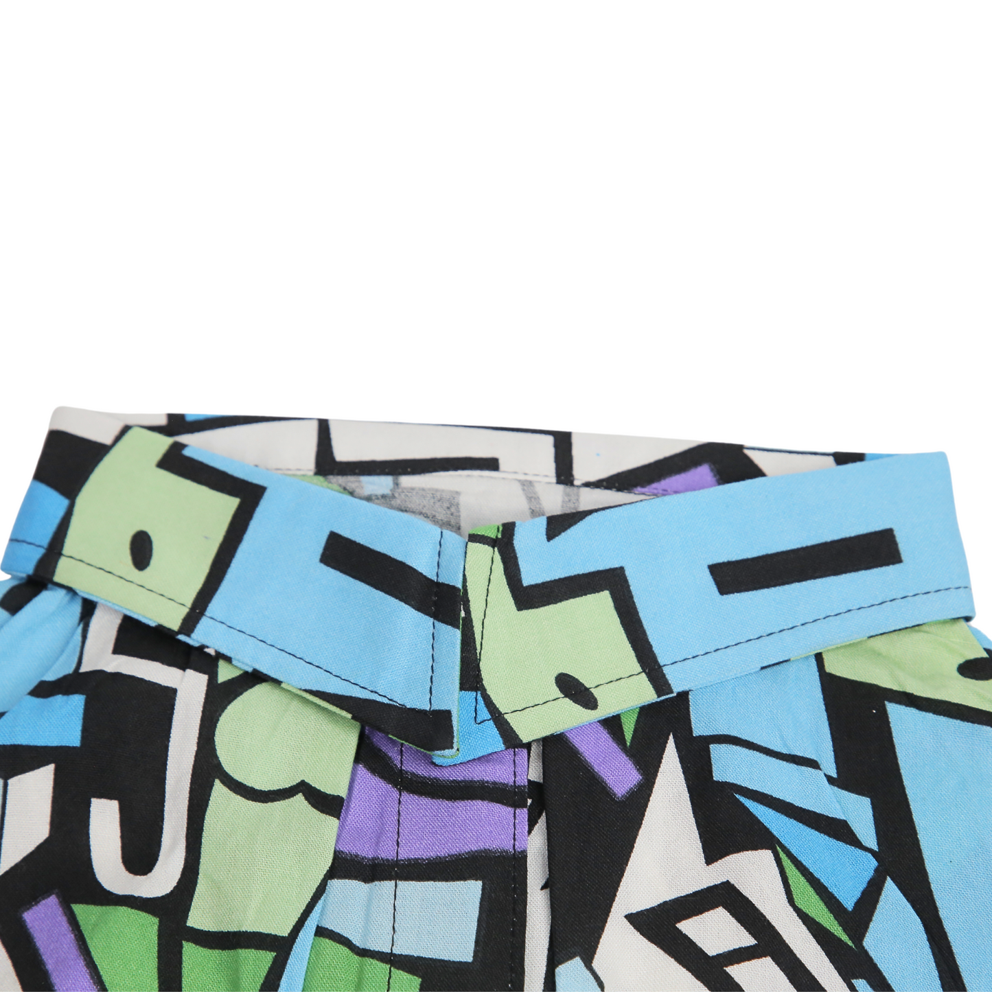 Petblush Blue Funky Abstract Shirt