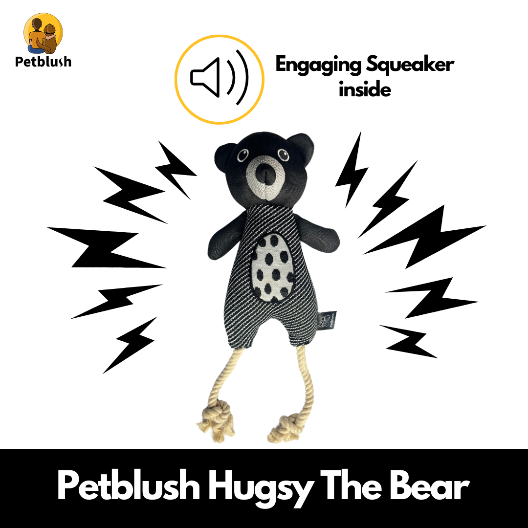 Petblush Hugsy The Bear Plush Toy for Dogs