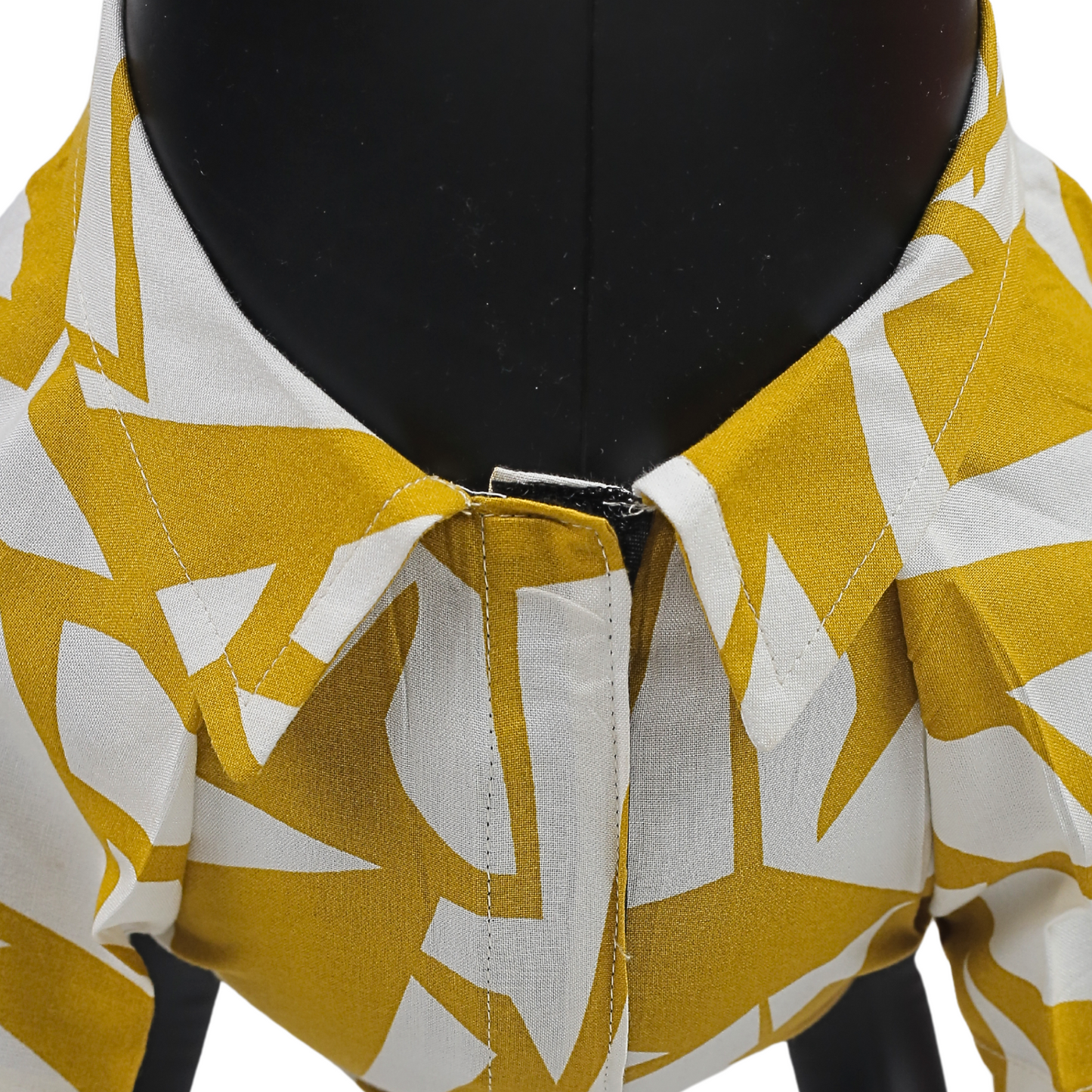 Petblush Mustard Abstract Print Shirt