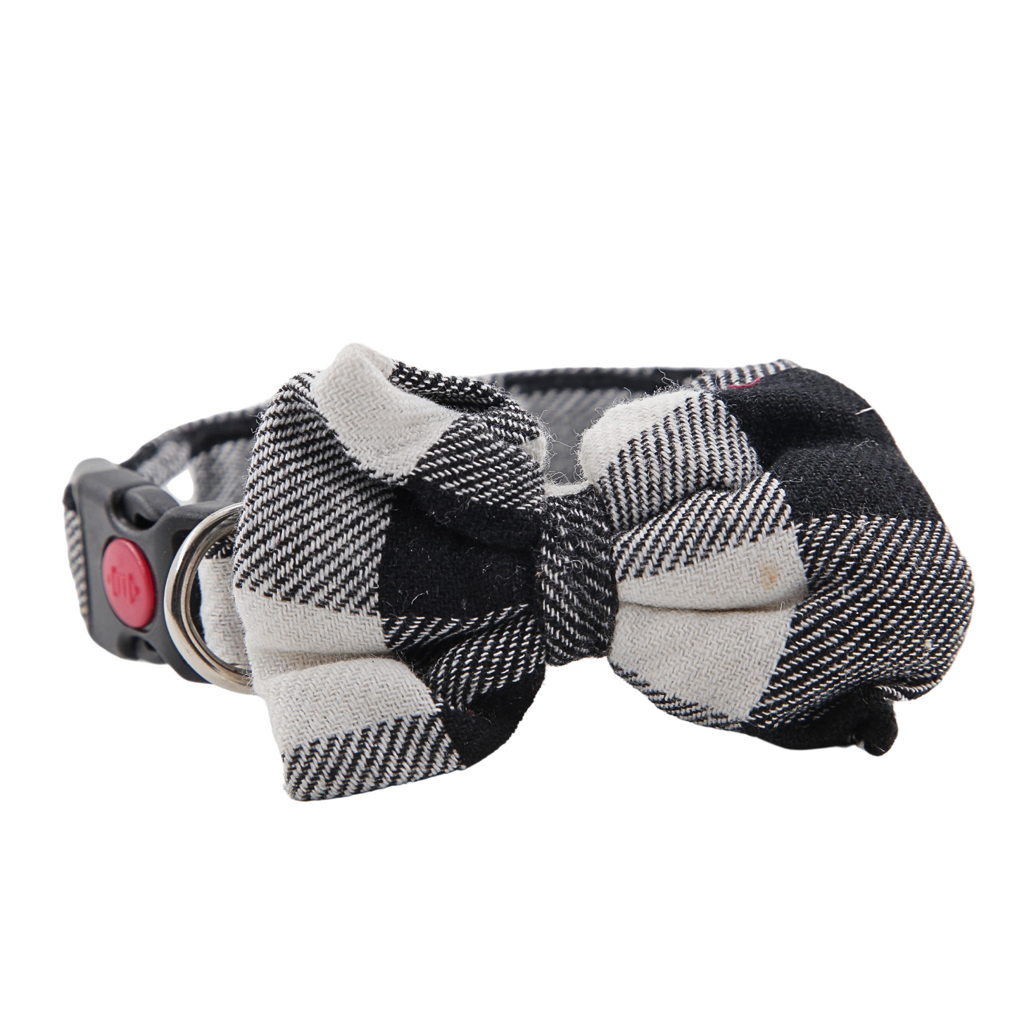 Petblush Checks Bow Collar For Dogs