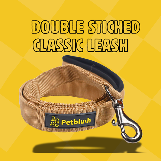 Petblush Classic Double Stitched Padded Handle Leash