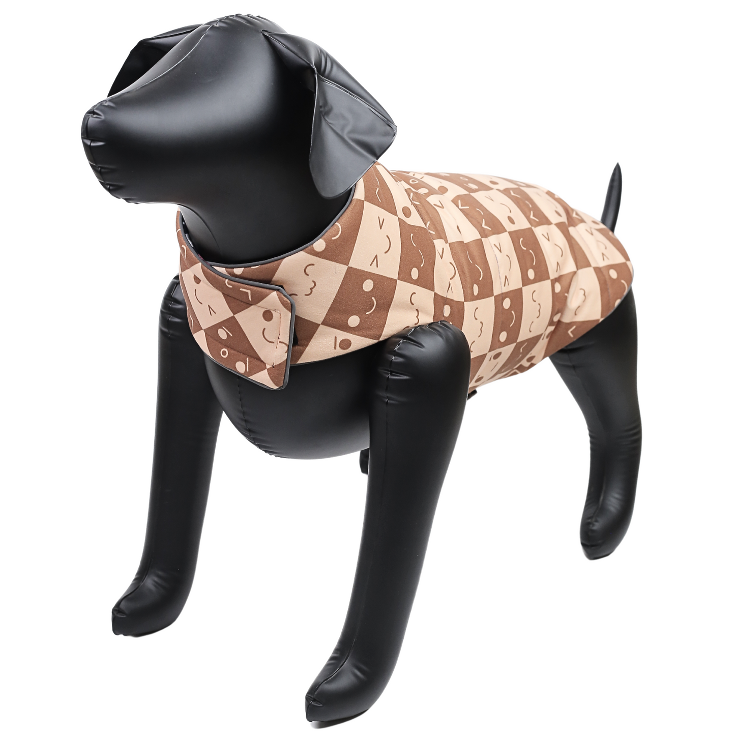 Petblush Emojis & Abstract Reversible Velvet Jacket For Dogs