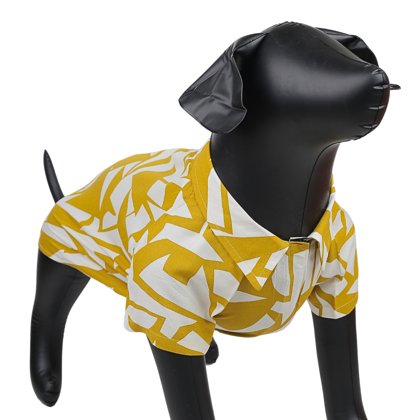 Petblush Mustard Abstract Print Shirt