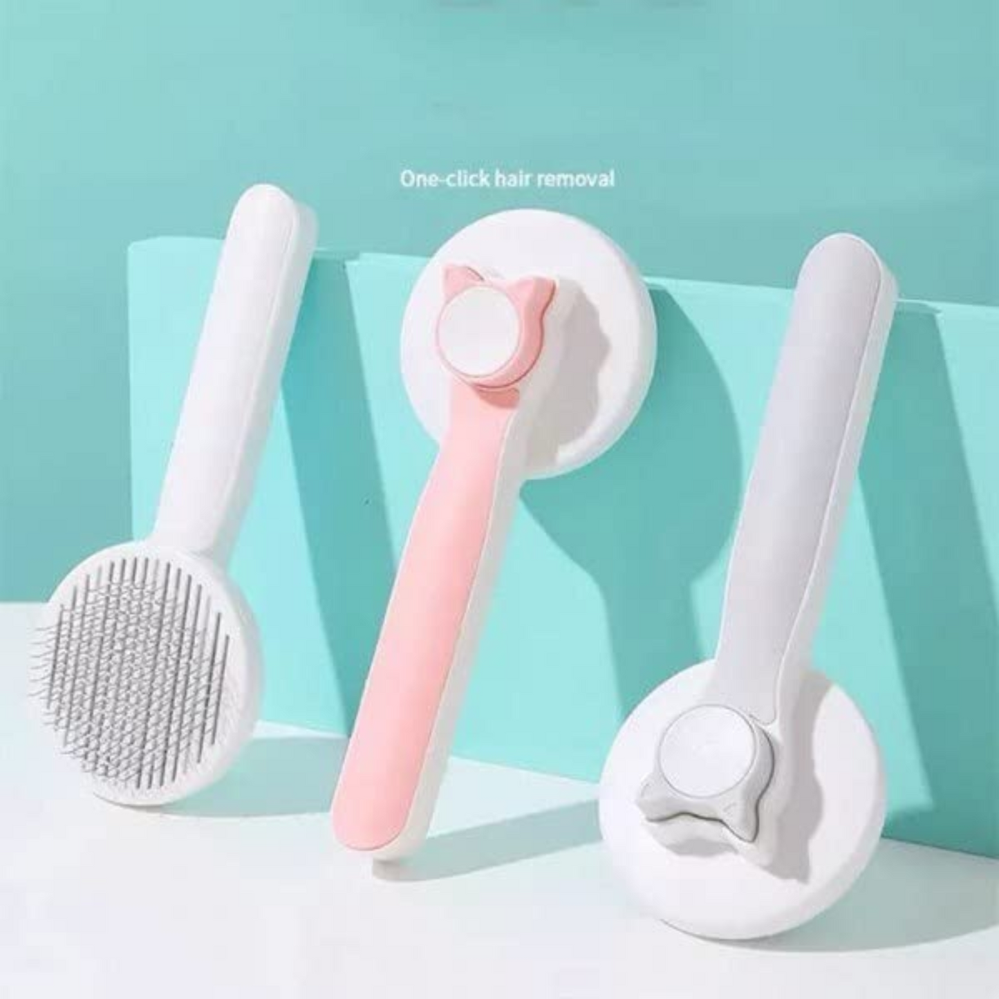 Petblush Key Pet Self Cleaning Slicker Brush