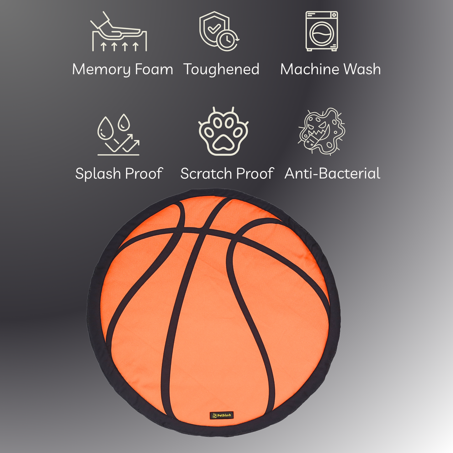 Petblush Basket Ball Shaped Mat For Dogs and Cats