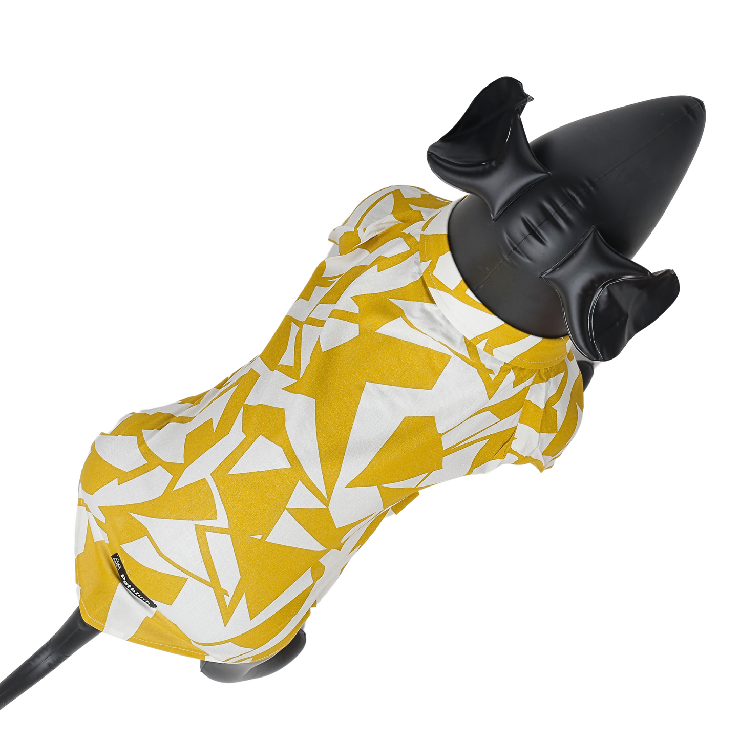 Petblush Mustard Abstract Print Shirt
