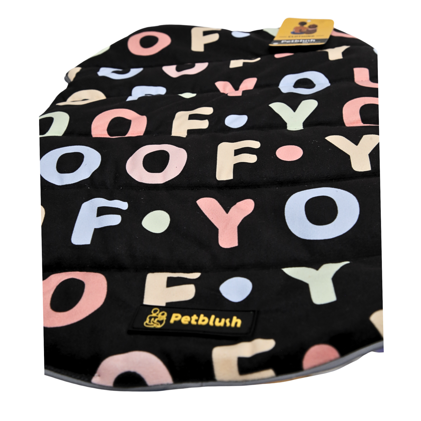 Petblush Woof & Triangles Reversible Velvet Jacket For Dogs