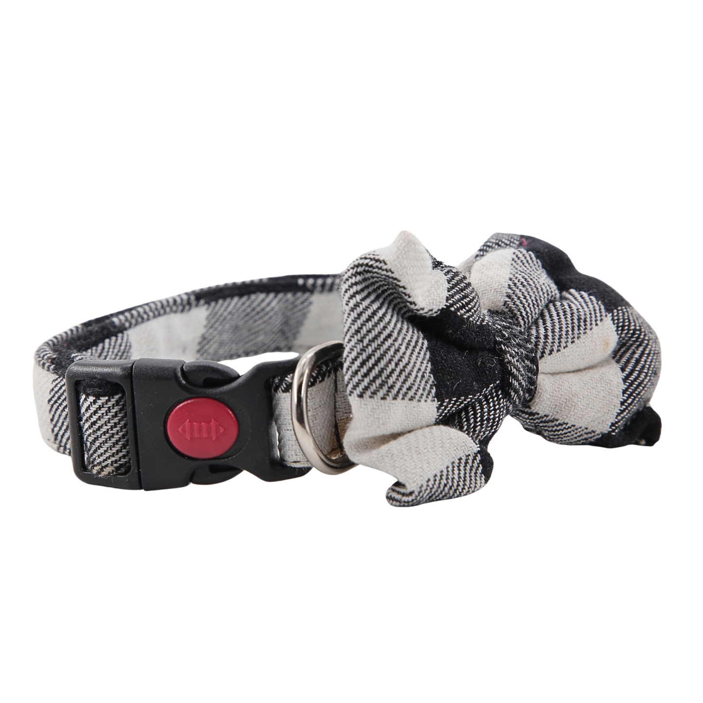 Petblush Checks Bow Collar For Dogs