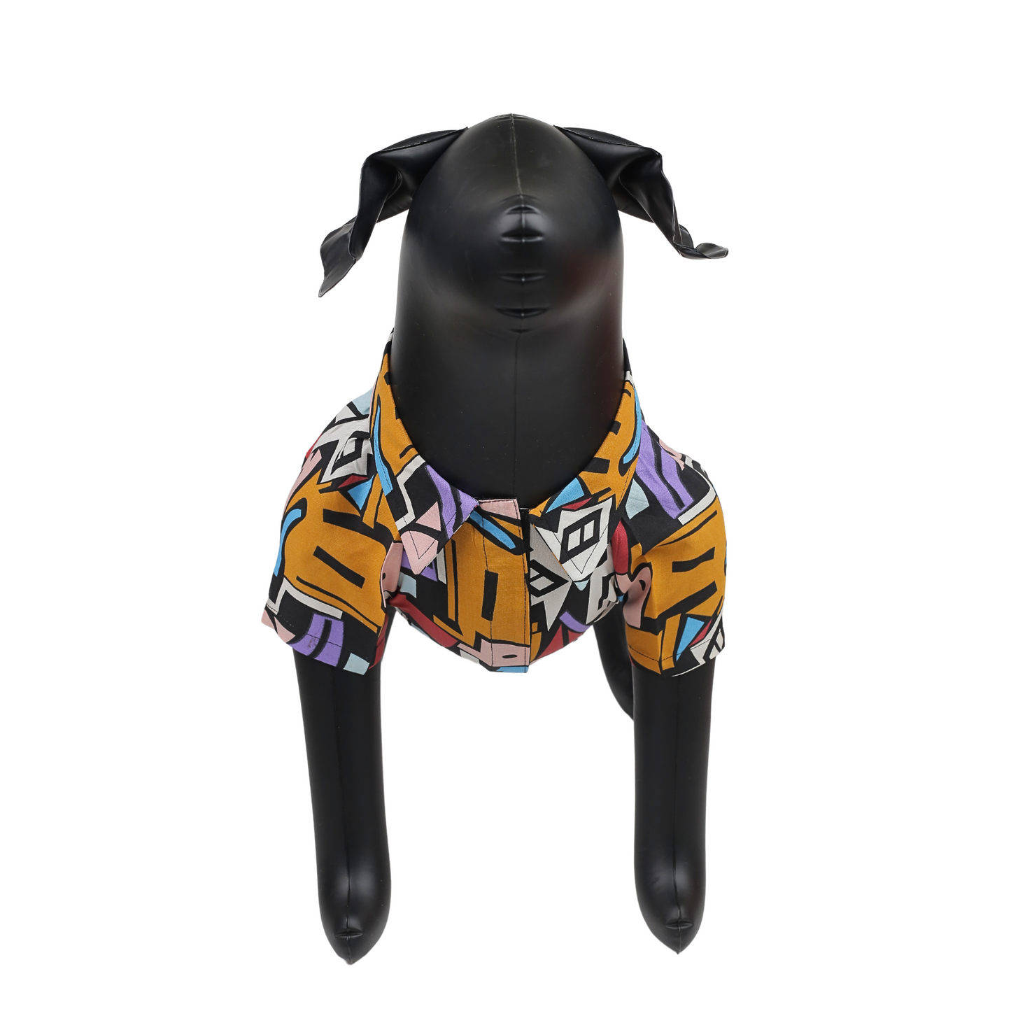 Petblush Red Funky Absrtact Print Shirt