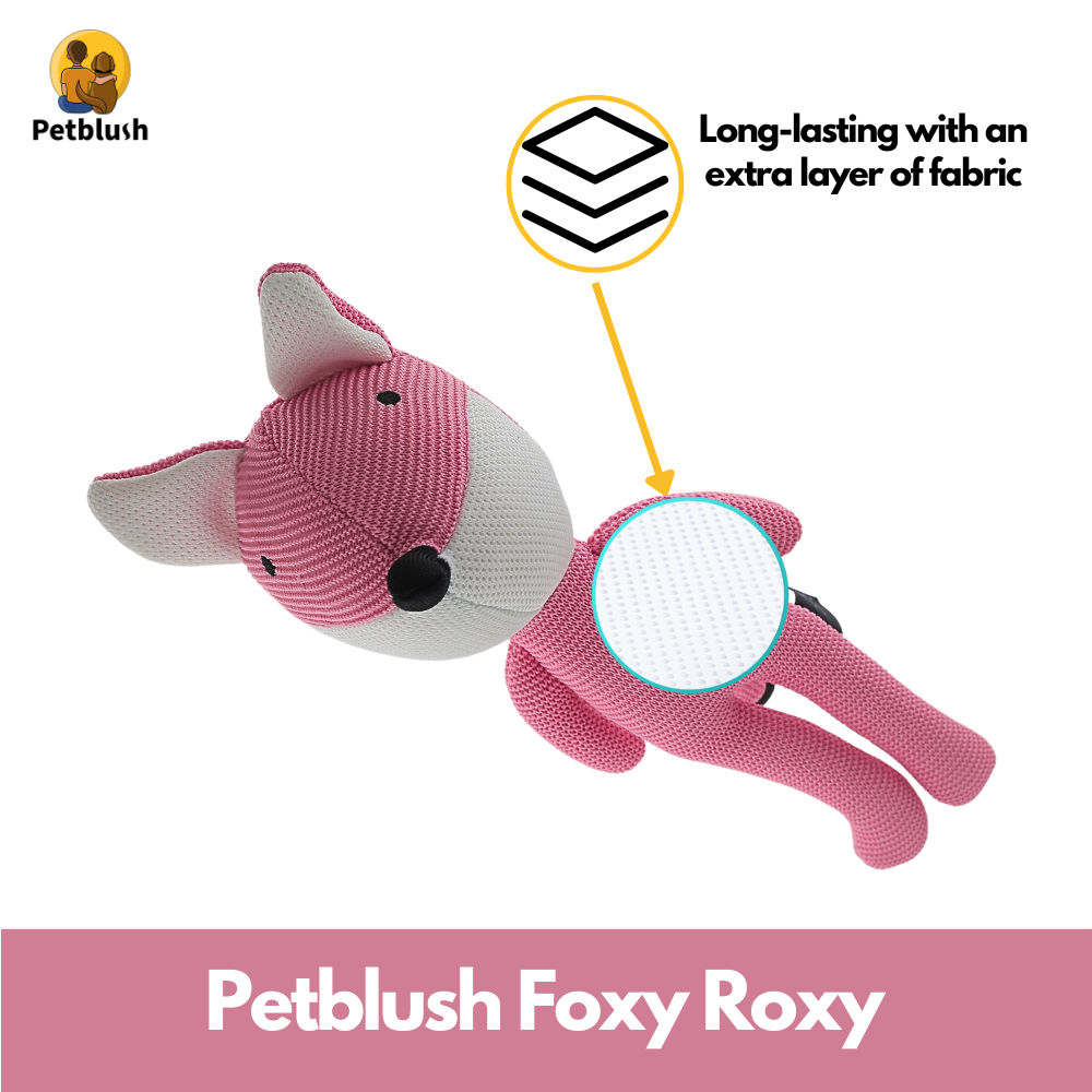 Petblush Foxy Roxy Plush Toy for Dogs