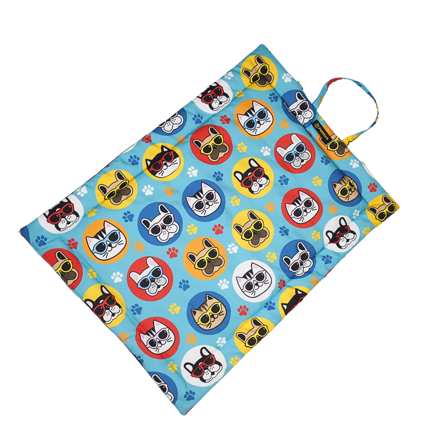 Petblush Cool Dog & Cat Foldable Travel Mat For Dogs & Cats