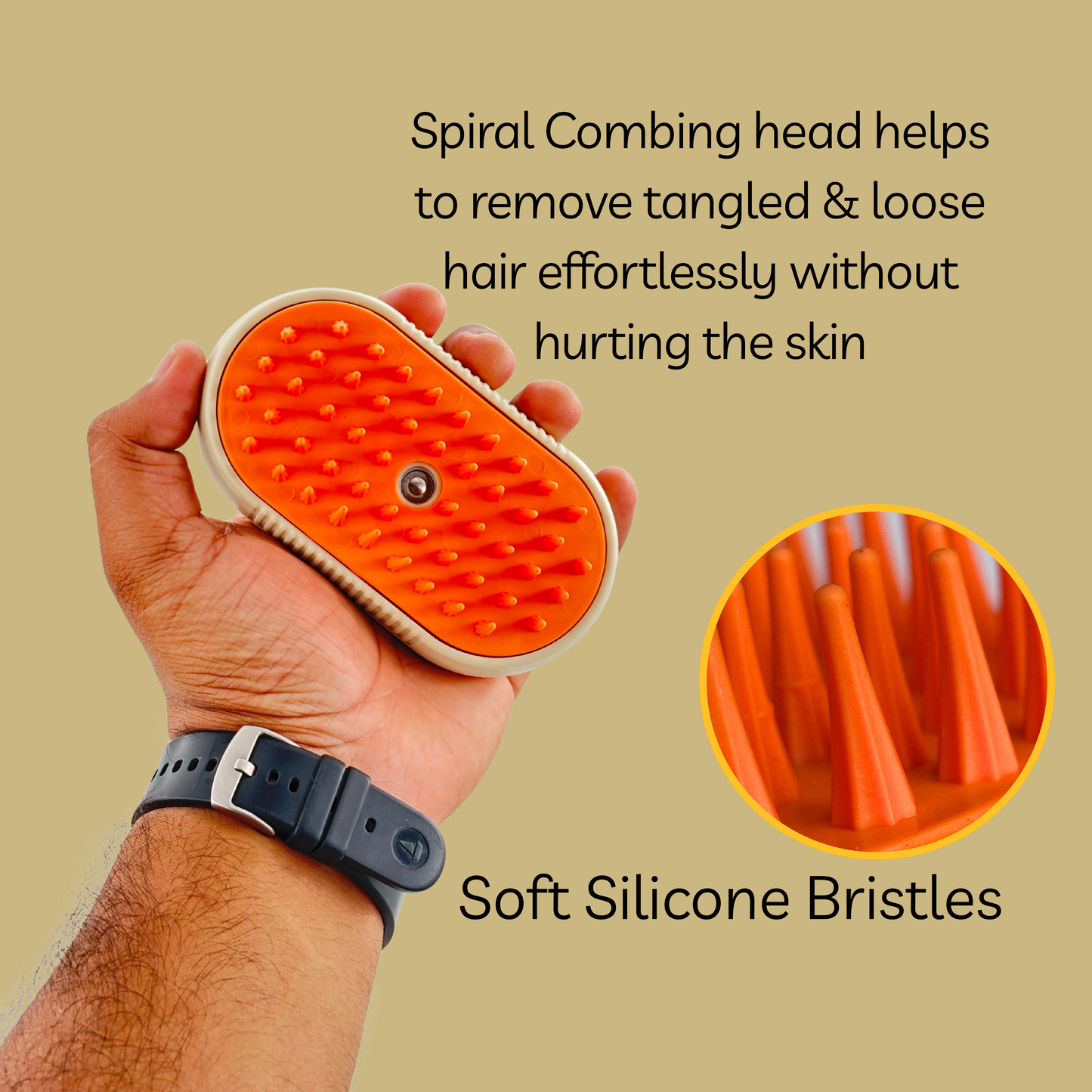 Petblush 3 in 1 Pet Grooming Brush | Perfect for Both Cats & Dogs