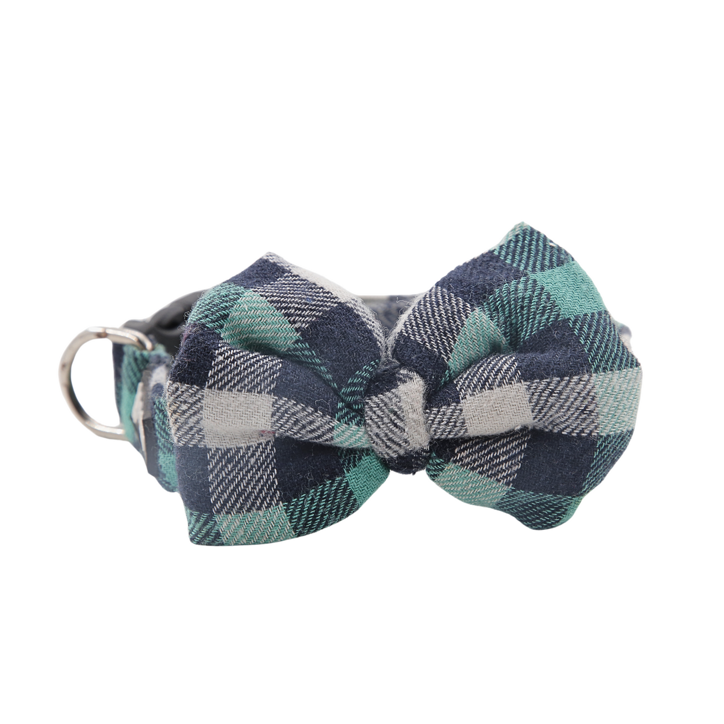 Petblush Checks Bow Collar For Dogs