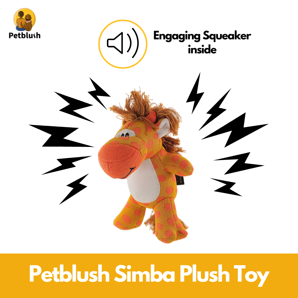 Petblush Simba The Giraffe Plush Toy for Dogs