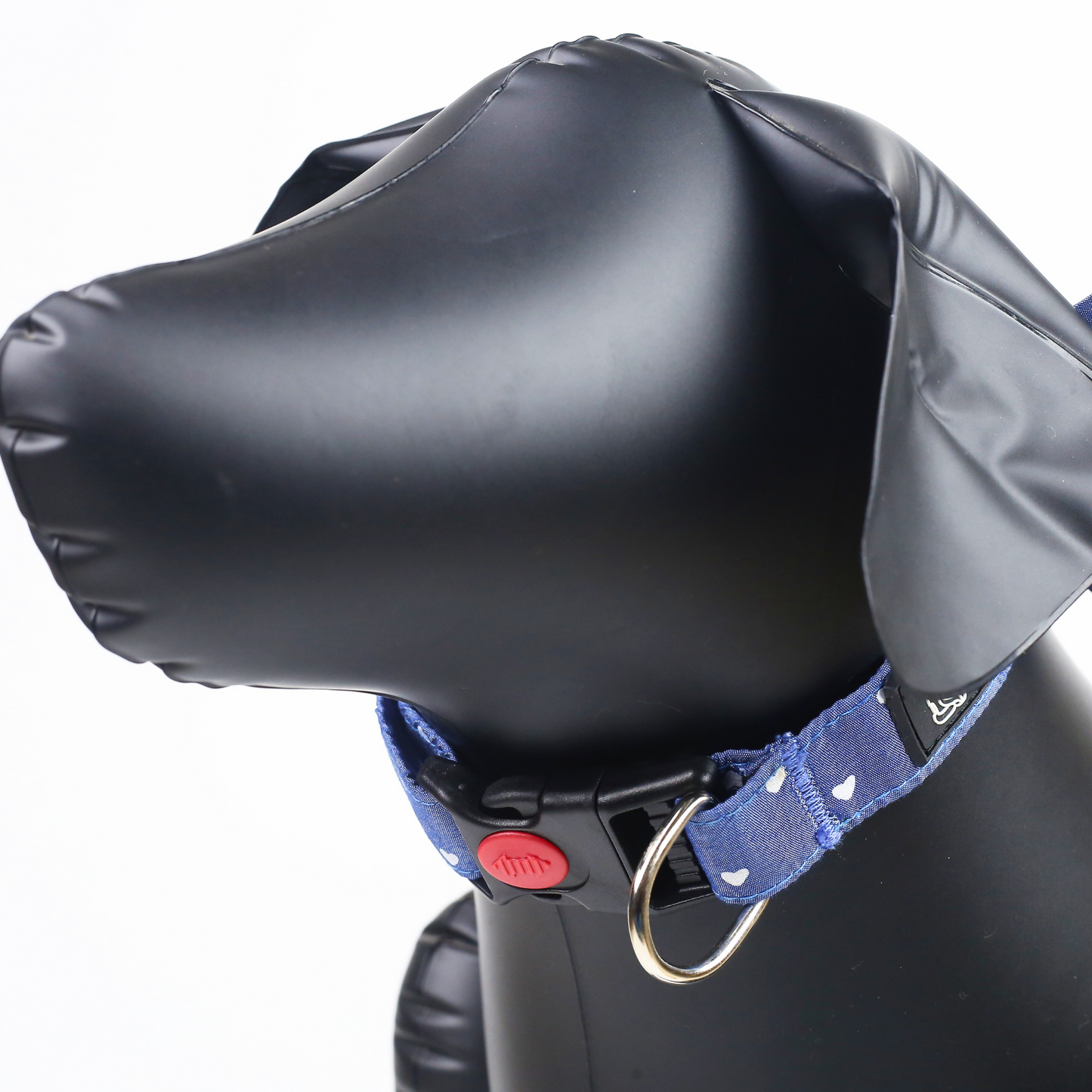 Petblush Heart Print Bow Collar For Puppies