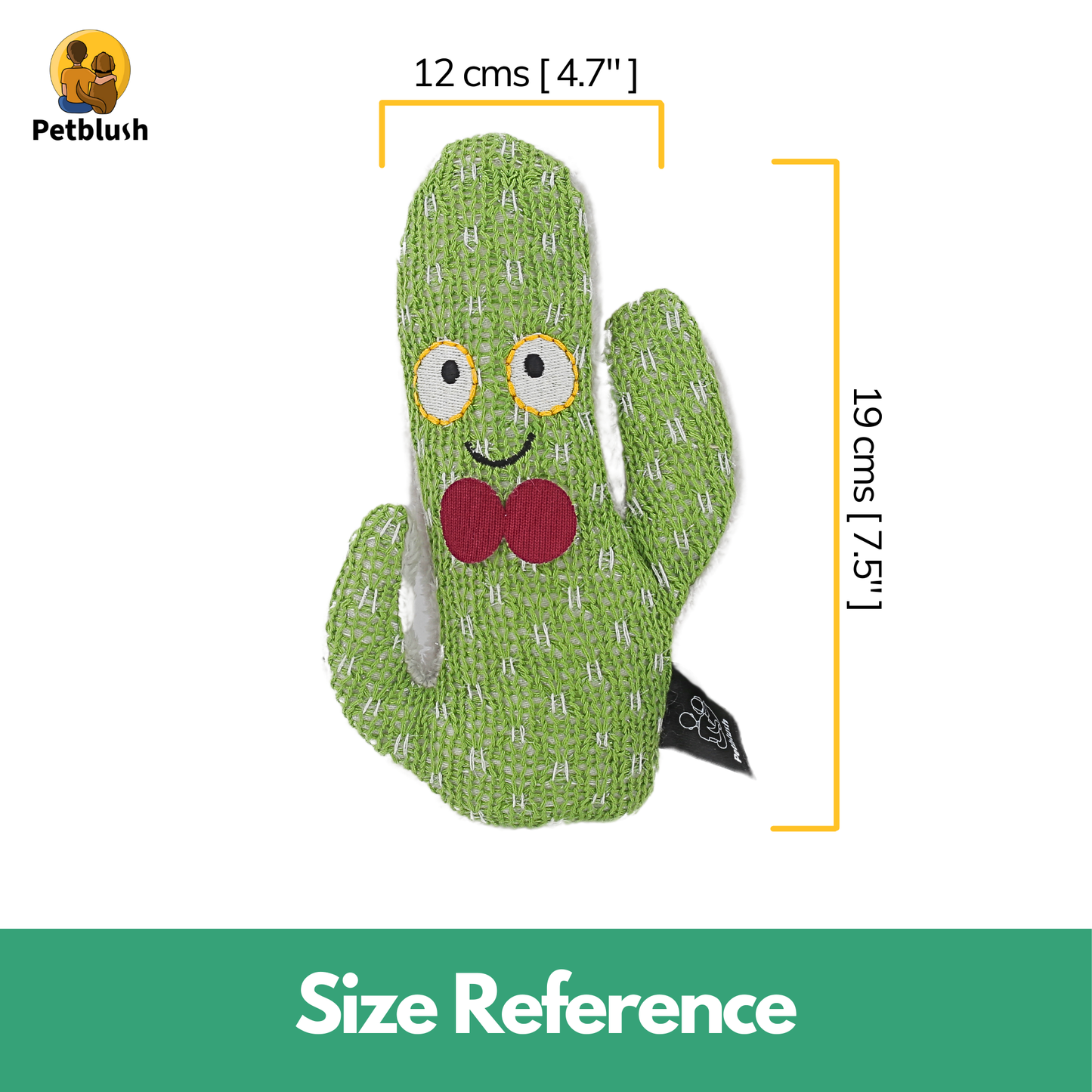 Petblush Cacti Cuddles Plush Toy for Dogs & Cats