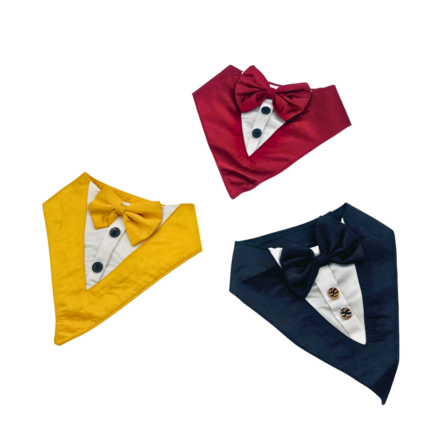 Petblush Classic Tuxedo Bandana for Dogs