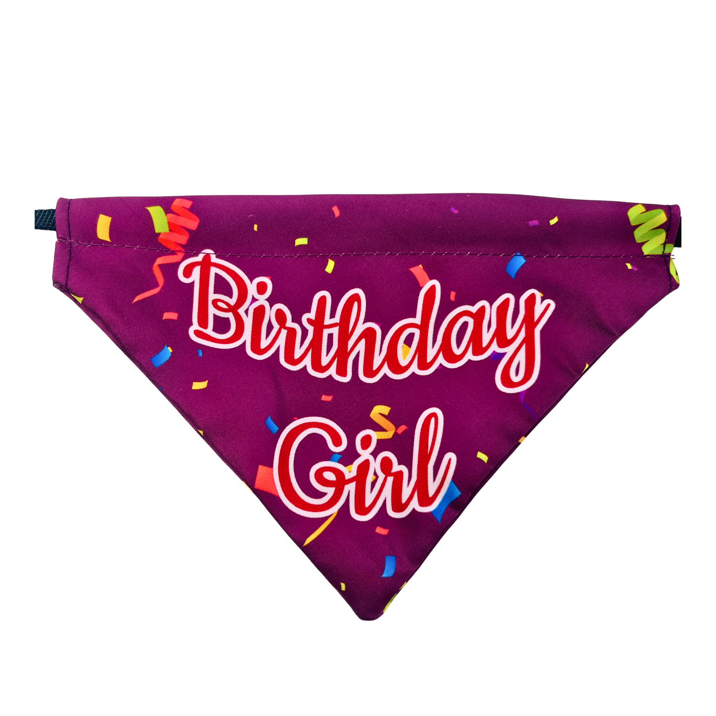 Petblush Birthday Girl Ribbon Print Bandana