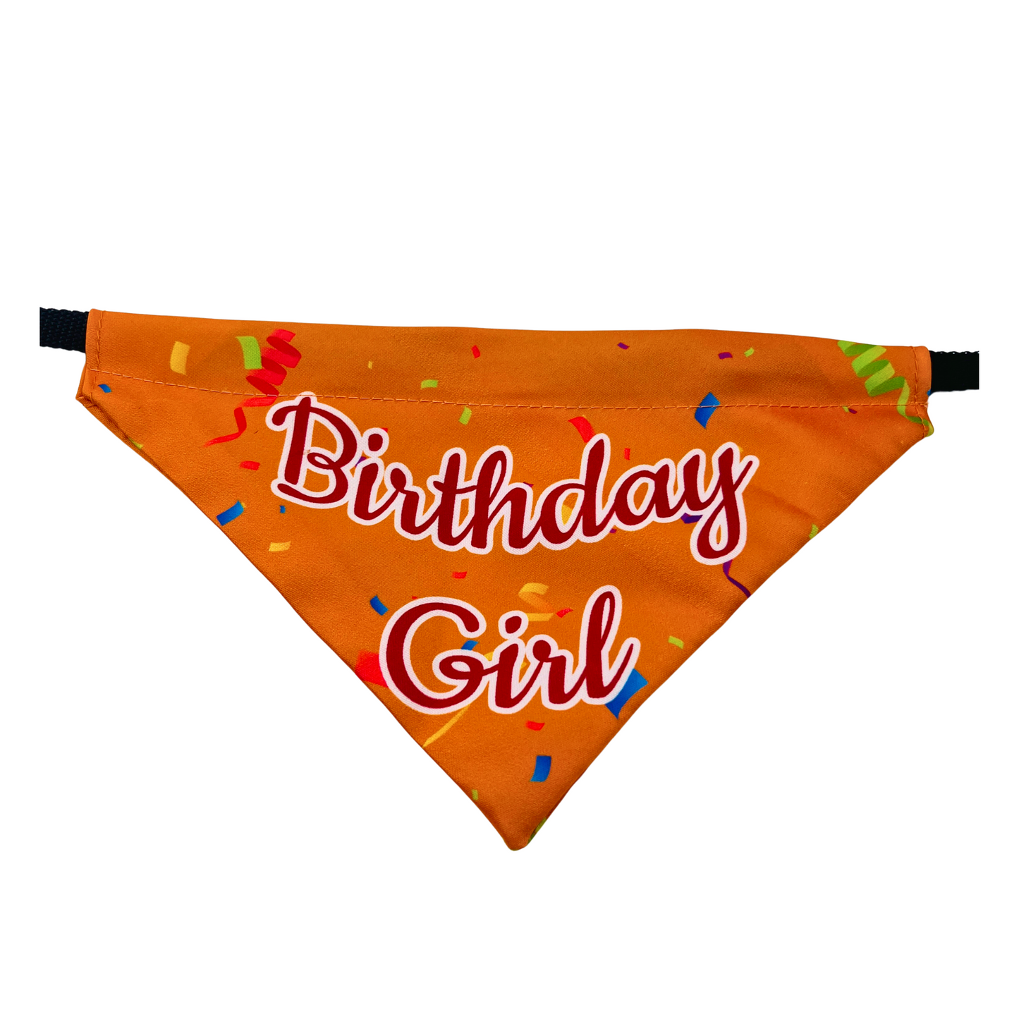 Petblush Birthday Girl Ribbon Print Bandana