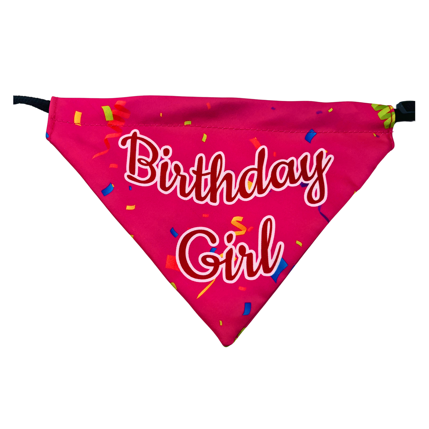 Petblush Birthday Girl Ribbon Print Bandana