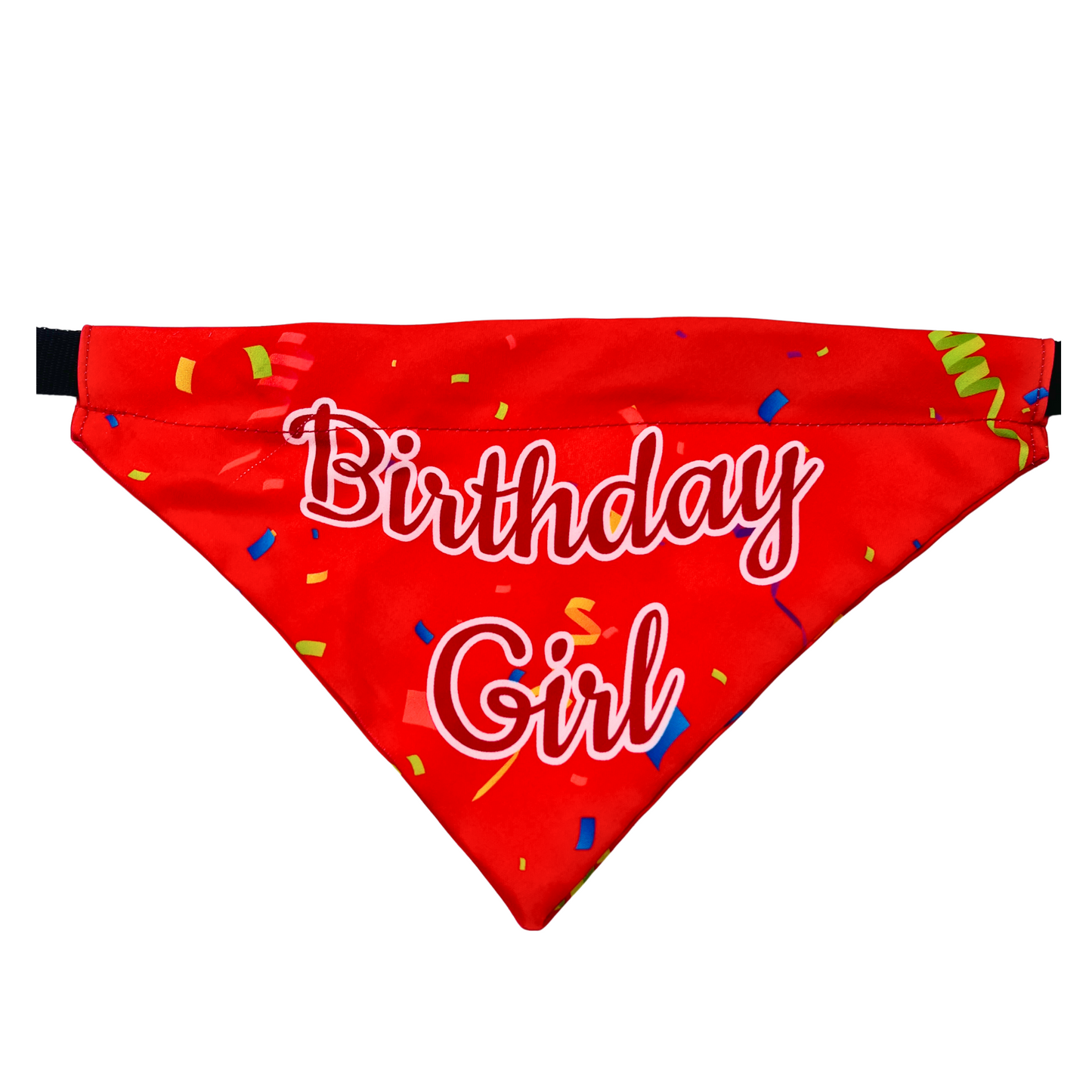 Petblush Birthday Girl Ribbon Print Bandana