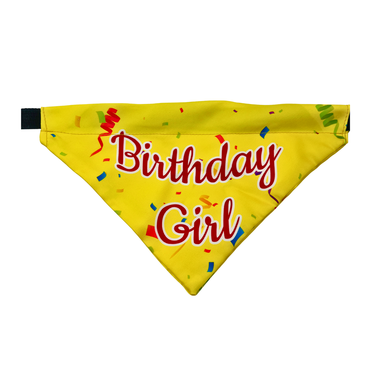 Petblush Birthday Girl Ribbon Print Bandana