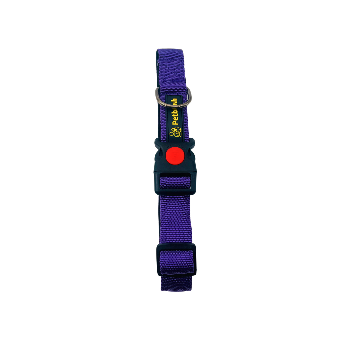 Petblush Premium Solid Padded Collar With Lock Buckle For Dogs