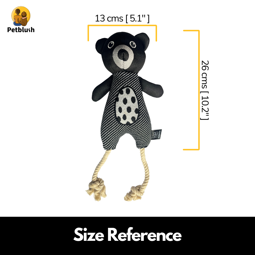 Petblush Hugsy The Bear Plush Toy for Dogs