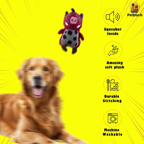 Petblush Dragon Piggy Plush Toy for Dogs & Cats