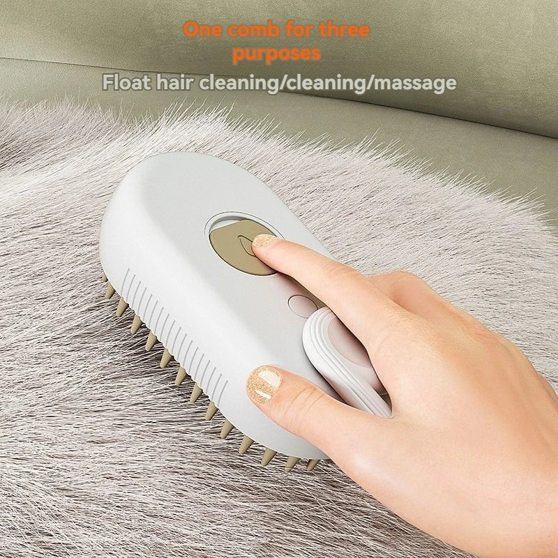 Petblush 3 in 1 Pet Grooming Brush | Perfect for Both Cats & Dogs