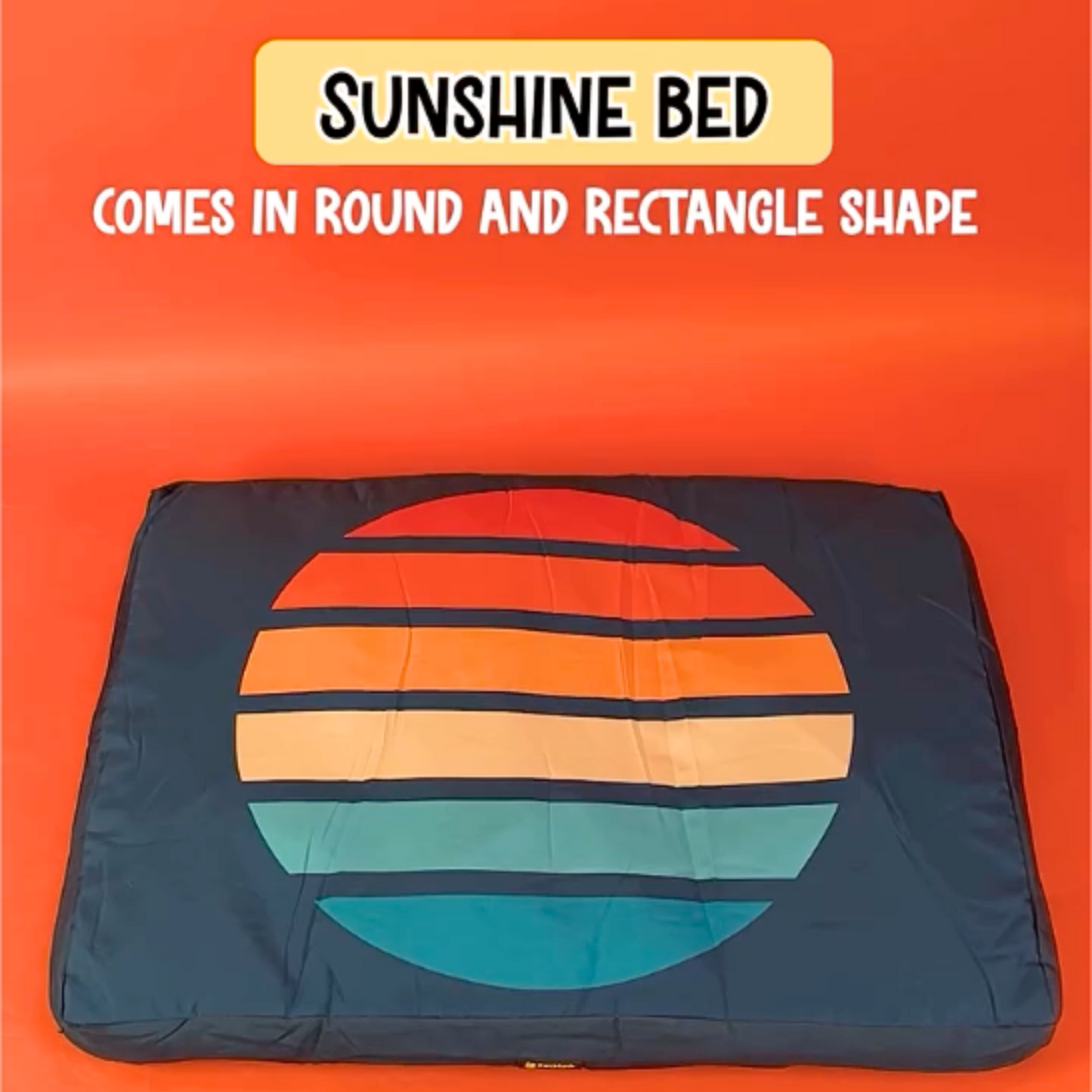 Petblush Sunshine Rectangle Bed For Dogs and Cats