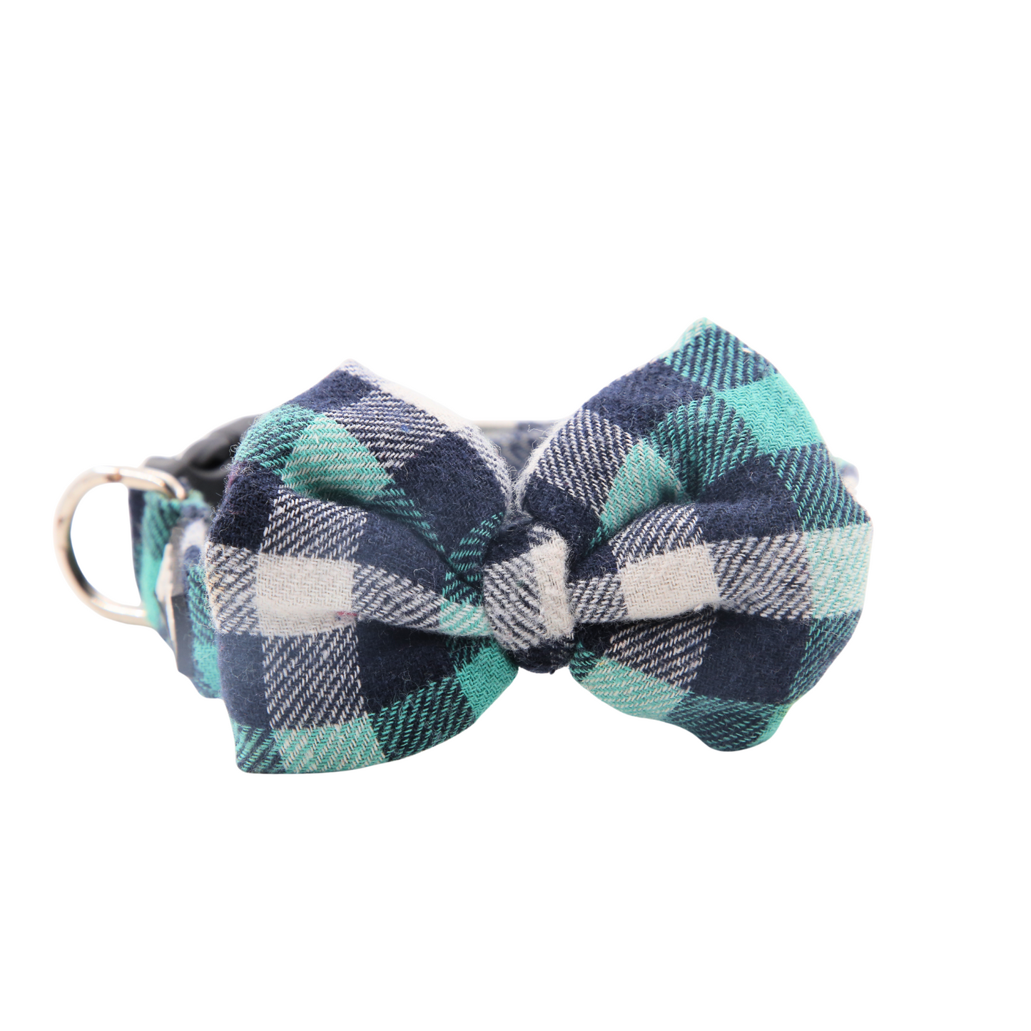 Petblush Checks  Bow Collar For Dogs