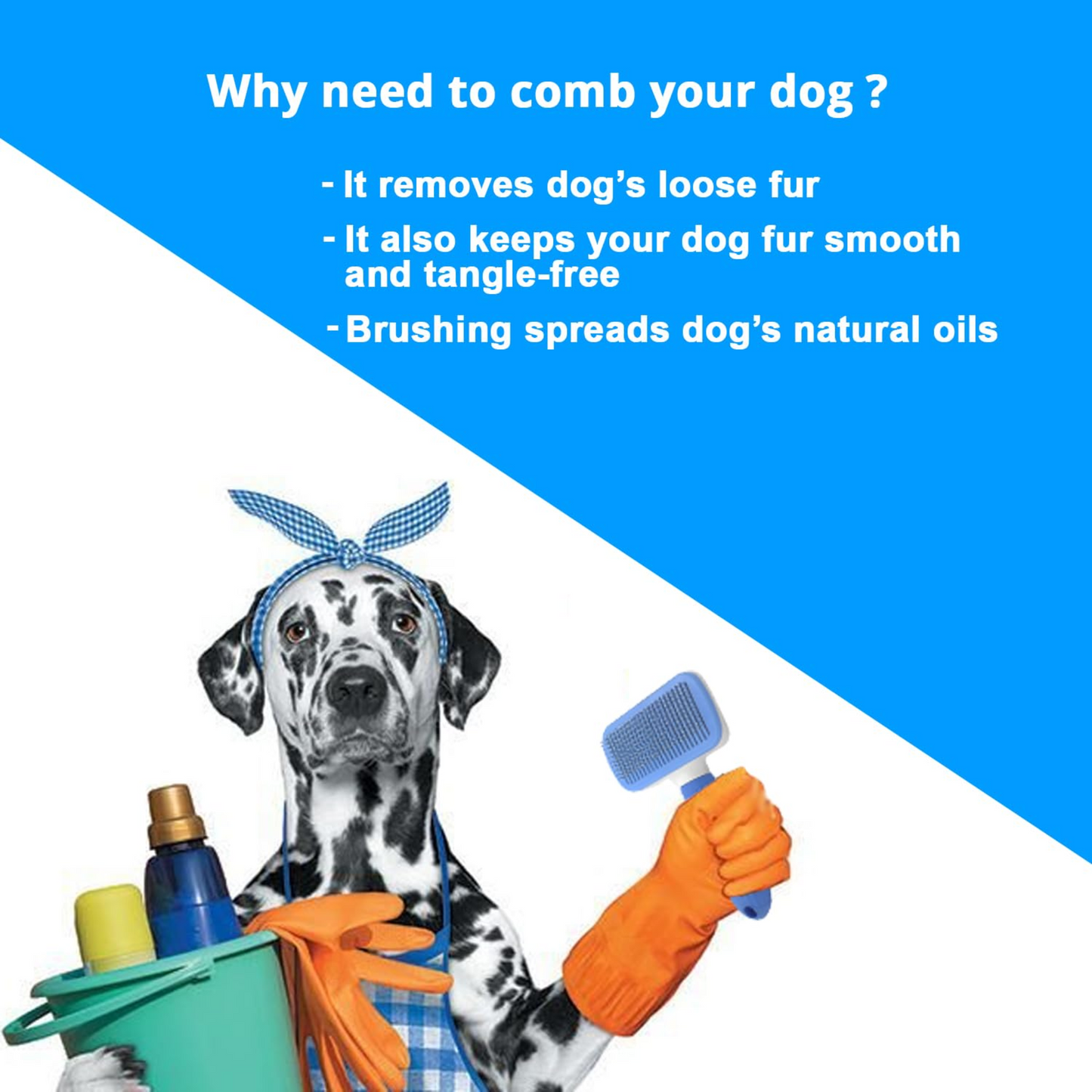 Petblush Rectangle Slicker Brush For Dogs and Cats