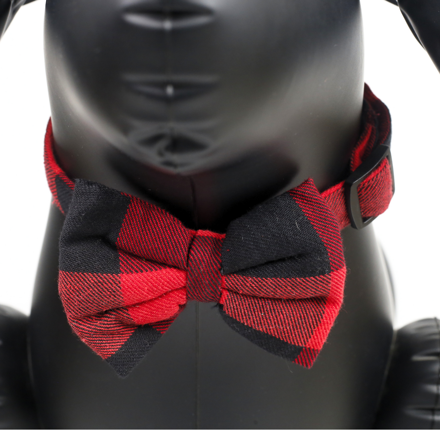 Petblush Checks  Bow Collar For Dogs