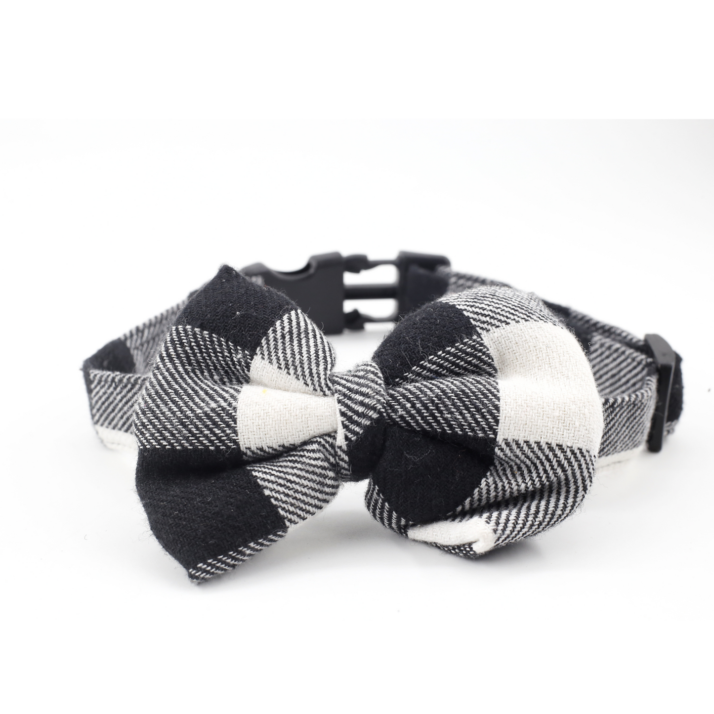 Petblush Checks  Bow Collar For Dogs